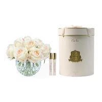 Thirteen Pink Blush Rose Bud Perfumed Flower Bouquet