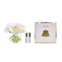 Five Rose Pink Blush Perfumed Flower - Gold Badge