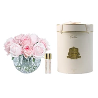 Thirteen Mixed Pink Rose Bud Perfumed Flower Bouquet