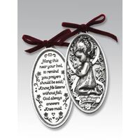 Cot Medal Pewter God Answers Knee-mail - Girl