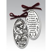 Cot Medal Pewter God Answers Knee-mail - Boy