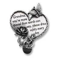 Visor Clip Heart-Grandma
