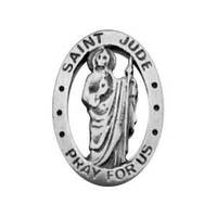 Lapel Pin St Jude (Carded) - Pewter