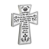 Pewter Cross (Stand) -Baptism