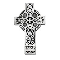 Visor Clip Pewter Celtic Cross