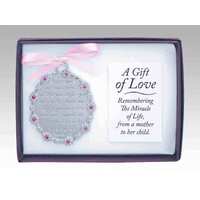 Crib Medal Pink  Gift of love