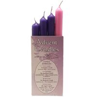 Candle Advent Set of 4 in Box Mini - 100mm