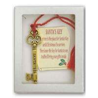 Metal Santa Key with Tassel - 70mm