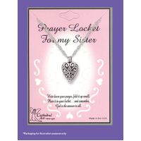 Prayer Locket Pendant- Sister