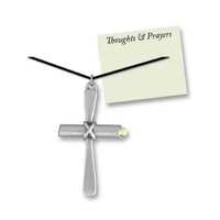 Pendant Prayer Cross with Scroll - Cord