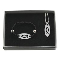 Pendant and Bracelet Set - Fish