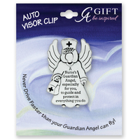 Visor Clip - Nurse''s Guardian Angel