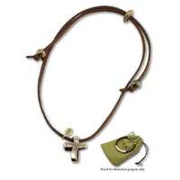 Necklace - Brass Eternity Cross