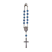 Car Rosary with Birthstone - Sapphire