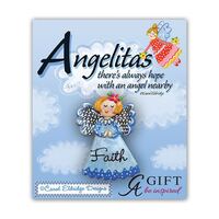Angelitas Lapel Pin - Faith