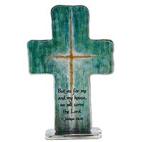 Painted Standing Cross - But As For Me and my House