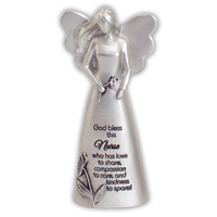 Angel Figurine Metal (125mm) - Nurse