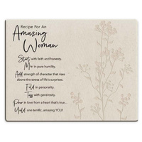 Cutting Board Glass Mini - Amazing Woman