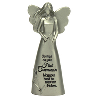 Angel Figurine Metal (125mm) - First Communion