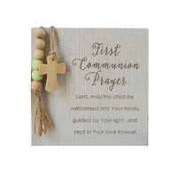 Communion Prayer Plaque w/Accents