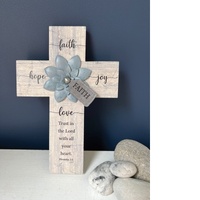Faith Wooden Wall Cross