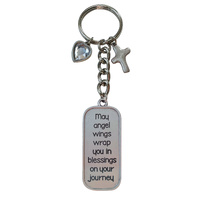 Keyring Tag Gemstone - Angel Wings