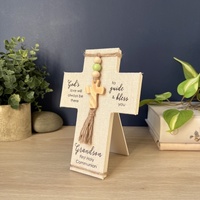 Communion Prayer Cross w/Accents - Grandson
