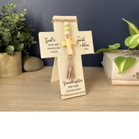 Communion Prayer Cross w/Accents - Granddaughter