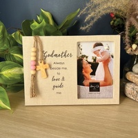 Godmother Message Frame w/Accents Pink