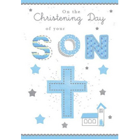 Card - Christening Day Son