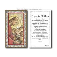 Holy Card 734  - Prayer for Children - Gold Edge