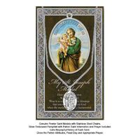 Biography Leaflet with Pendant - St Joseph