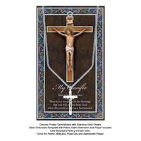 Biography Leaflet with Pendant - Crucifix