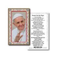 Holy Card 734  - Pope Francis - Gold Edge
