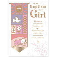 Card - Baptism Girl