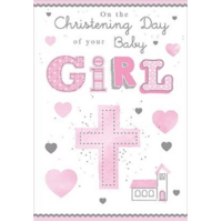 Card - Christening Girl