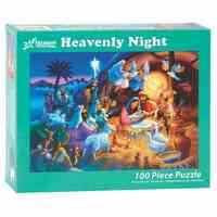 Christmas Jigsaw Puzzle Heavenly Night (100 Pieces)