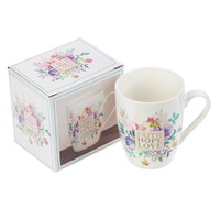 Ceramic Mug: Faith, Hope, Love  (360 Ml)