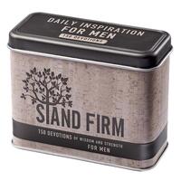 Devotional Cards in Tin: Stand Firm, Daily Inspiration For Men