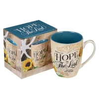 Ceramic Mug :  Hope in the Lord Blue