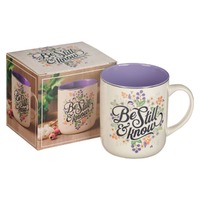 Ceramic Mug: Be Still & Know, Purple Pasture (414 Ml)