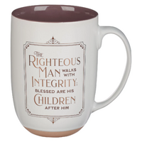 Ceramic Mug:  Righteous Man, Foil Accents (444 Ml)