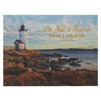 Christmas Jigsaw Be Still, Psalm 46:10, Lighthouse (500 Pieces)