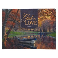 Bible Jigsaw Puzzle: God is Love, John 4:16, Autumn Lake (500 Pieces)
