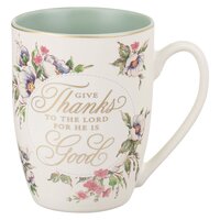 Ceramic Mug: Give Thanks to the Lord (355ml)
