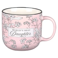 Ceramic Mug - World's Best Daughter Pink