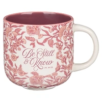 Ceramic Mug Be Still Pink Spring Floral (354 ml)