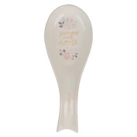 Ceramic Spoon Rest: Strength & Dignity, Prov. 31:25