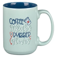 Ceramic Mug Coffee Scrubs Rubber Gloves (414 ml)