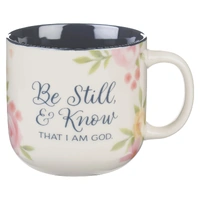 Ceramic Mug: White/Navy Be Still & Know Ps. 46:10